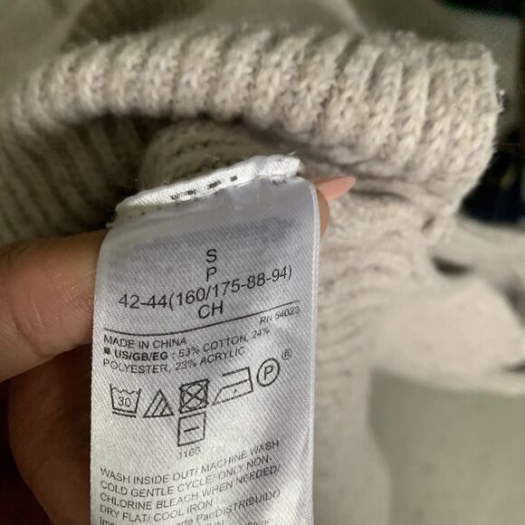 Gap Off White/Cream Knit Turtleneck Sweater Size S - Picture 5 of 5